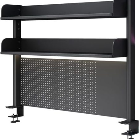 Klemmbarer Schreibtisch, Nizer, Regalverlängerung, Stecktafel, Arbeitsplatz, Computertisch, Zubehör für Büro, Gaming-Schreibtisch, Sichtschutz-Panel, 60 cm, 31,5 cm, 99,8 cm, Schreibtisch-Regalsystem,