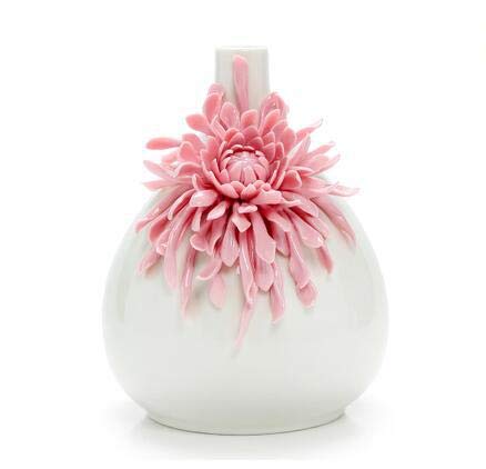 KESHUI Weiße Keramik Blume Vase Home Decor Zubehör Kunst Design Blumentopf Blumentopf (Color : 03)