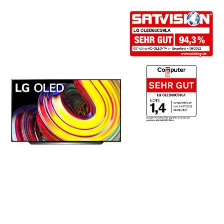 LG OLED65CS9LA TV 164 cm (65 Zoll) OLED Fernseher (Cinema HDR, 120 Hz, Smart TV) [Modelljahr 2022]