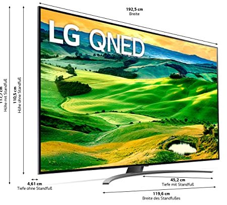 LG 86QNED819QA TV 217 cm (86 Zoll) QNED Fernseher (Active HDR, 120 Hz, Smart TV) [Modelljahr 2022]