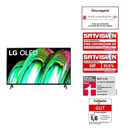 LG OLED48A29LA TV 121 cm (48 Zoll) OLED Fernseher (Cinema HDR, 60 Hz, Smart TV) [Modelljahr 2022]