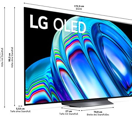 LG OLED77B29LA TV 195 cm (77 Zoll) OLED Fernseher (Cinema HDR, 120 Hz, Smart TV) [Modelljahr 2022]