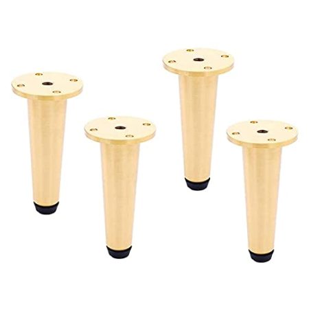 ZZYE Möbelfüße Metallersatzfüße X4,TV-Schrank/Schrankhalterung,Möbelbeine,DIY-Hardware-Zubehör Beine für Möbel,Messingsofa-Beine,Couchtisch-Tragfüße Tischfüße (Size : 130mm)
