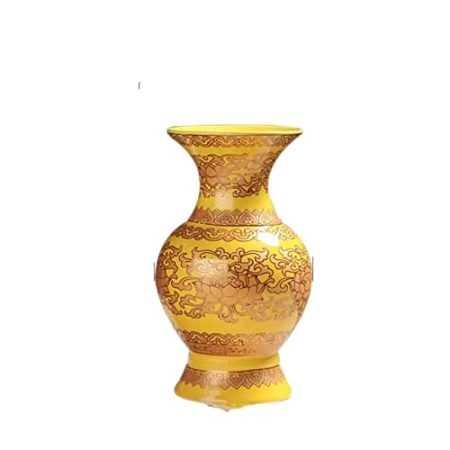 KESHUI Buddha Hall Keramikvasen Ornamente Guanyin Weihwasserflasche Anbetung Zubehör Home Lotus Blumenvase Dekoration Handwerk (Color : B2 9.9x18.8cm)