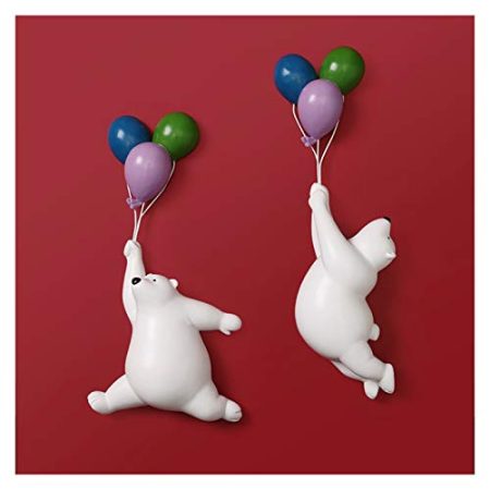 xilinshop Dekorationen Kreativer Ballon Bär Desktop Wohnzimmer TV-Kabinett Büro-Zubehör kleine Geschenke für Mädchen Skulptur (Color : F)