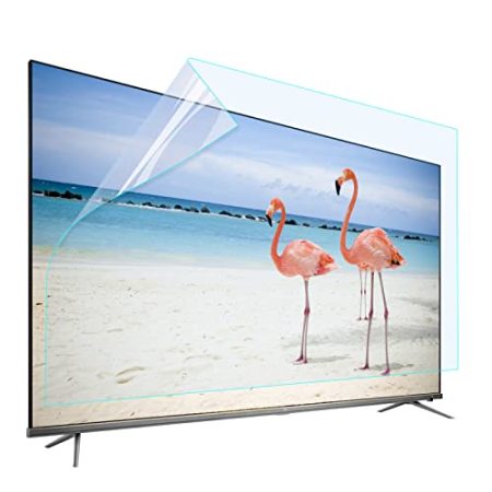 JANEFLY 32-75 Zoll TV-Displayschutzfolie, Anti-Blaulicht-Schutzfilter für die Augen TV-Zubehör Kein Blasenfilm für LCD, LED, OLED & QLED 4K HDTV,65"(1440 * 809mm)