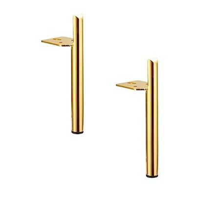 JOCCOS Packen Sie 4 Metall-Möbelbeine, TV-Schrankfüße, DIY-Tischbein-Ersatz for Kommode, Schrank, Couch, Hardware-Zubehör (Color : Gold15cm)