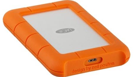 LaCie Rugged 2TB tragbare externe Festplatte, 2.5 Zoll, PC & Mac, inkl. USB-C w/o USB-A Kabel, inkl. 2 Jahre Rescue Service, Modellnr.: STFR2000800