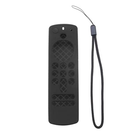 YINETTECH Fernbedienung Schutzhülle mit Handschlaufe Kompatibel mit Alexa Voice Remote 2021 (3rd Gen) / Fire TV Stick 4K 2021 Silikon Hülle Schwarz