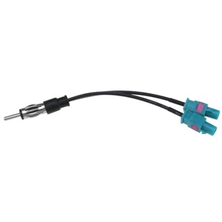 YINETTECH 1 STÜCK DAB-Splitter-Adapter DIN-Stecker auf Dual-Fakra-Stecker Autoradio-Antennen-Splitterkabel Fakra-Stecker auf DIN-Stecker Kabel RG174 Kompatibel mit Seat