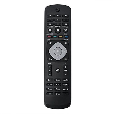 Yoidesu Universal-Fernbedienung für Philips LCD-LED-Fernseher, TV-Controller-Ersatz für die Meisten Philips Fernseher, mit Innovativer Tastatur