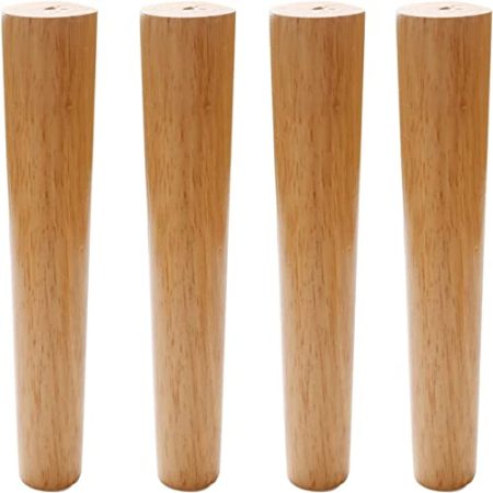 KOHKA Massivholz-Möbelbeine, konisch zulaufende Tischbeine, rutschfeste Sofabeine, DIY-Ersatzteile, 4er-Set, für Betten, TV-Schränke, Schränke, mit Zubehör (60 cm/23,62 Zoll)