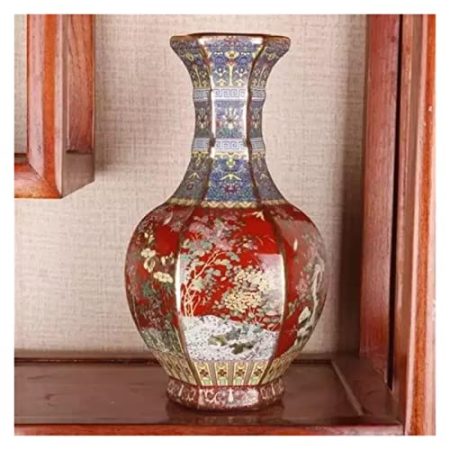 KESHUI 26 cm Keramikvase Antike Ornamente Home Crafts Zubehör Wohnzimmer Dekoration Antike Sammlung